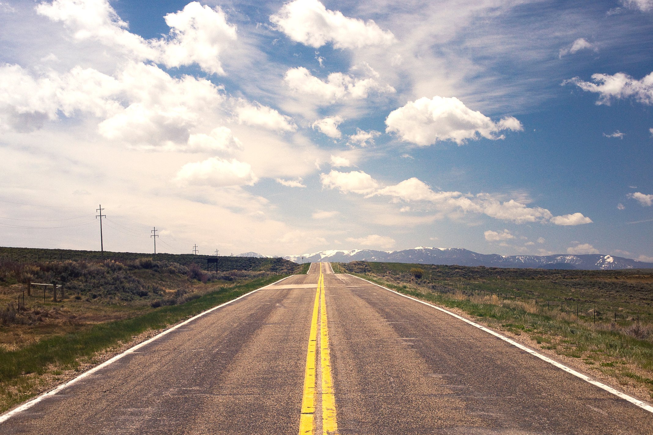 Grey Asphalt Road